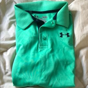 under armour boys green polo shirt!